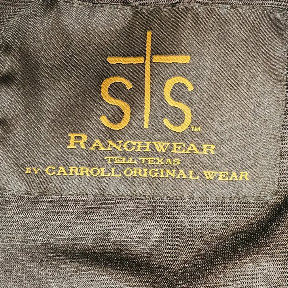 STS Ranchwear Mens Medium Gray Quilted Lined Full Zip Jacket